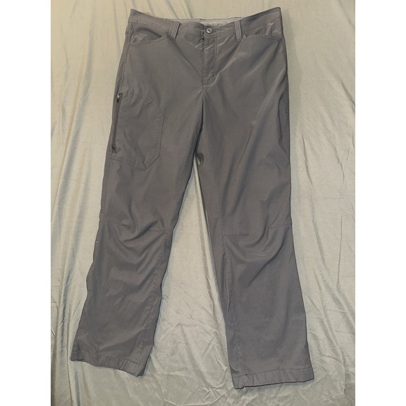 Eddie Bauer Other - Eddie Bauer Mens Fleece Lined Nylon Blend Pants Size 36X30 Gray‎ Hiking Granola